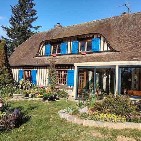 Chez Catherine - Chaumiere Normande Theuville-aux-Maillots Buitenkant foto